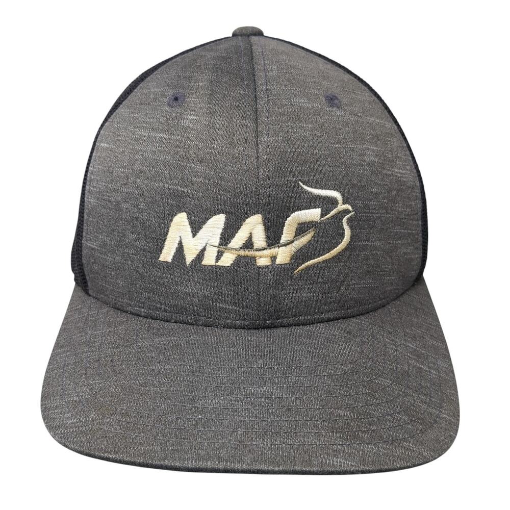 Mission Aviation Fellowship Trucker Hat Gray OS Adjustable Mesh Back Team 365